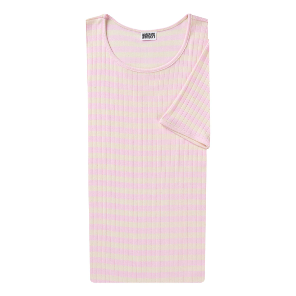 NØRGAARD PÅ STRØGET - ROSE/ECRU SHORT SLEEVE BROADWA