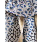 CRAFT SISTERS - BLUE BAGRU SCARF