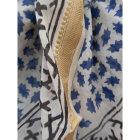 CRAFT SISTERS - BLUE BAGRU SCARF