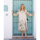 BLACK COLOUR - CHAMPAGNE BCZENNIA FLOWER DRES