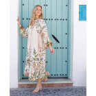 BLACK COLOUR - CHAMPAGNE BCZENNIA FLOWER DRES