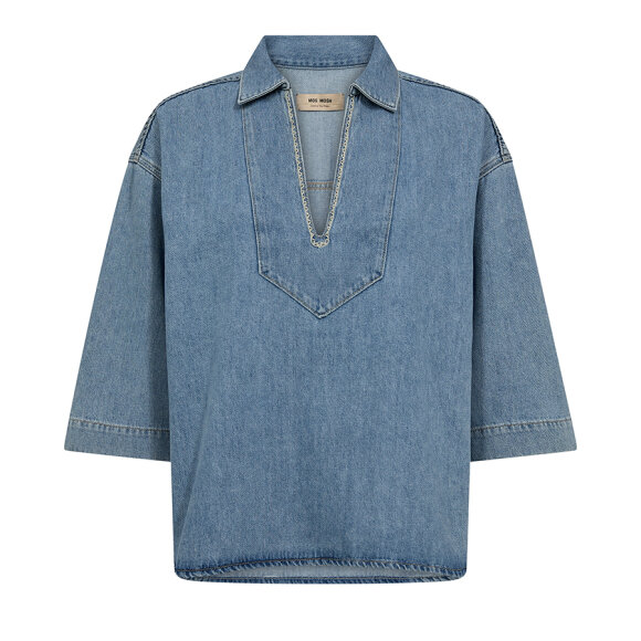 MOS MOSH - LIGHT BLUE MMMERLA DECO SHIRT