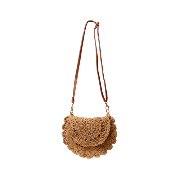 BLACK COLOUR - NATURE BCCROCHET MINI BAG