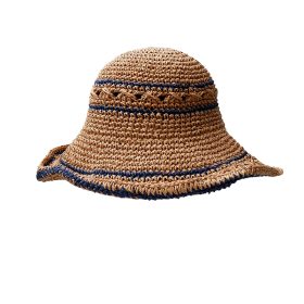 BLACK COLOUR - NATURE W NAVY BCPALMA BOHO STR