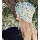 BLACK COLOUR - FLOWER JACQ BCFREJA BUCKET HAT