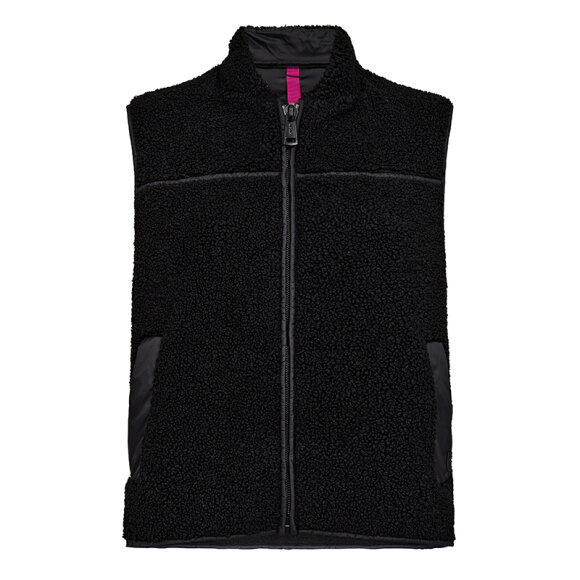 MOS MOSH - BLACK MMROWE TEDDY WAISTCOAT