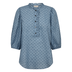 FREEQUENT - VINT INDIGI BLUE FQDINA-BLOUSE