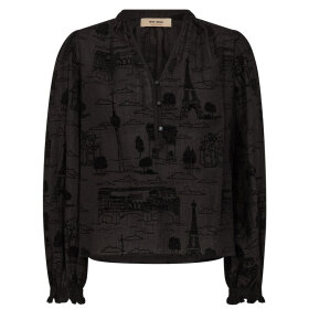 MOS MOSH - BLACK MMTAZZIN LIGHT BLOUSE