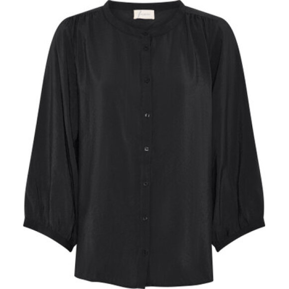 FRAU - BLACK BARI VISCOSE SHIRT