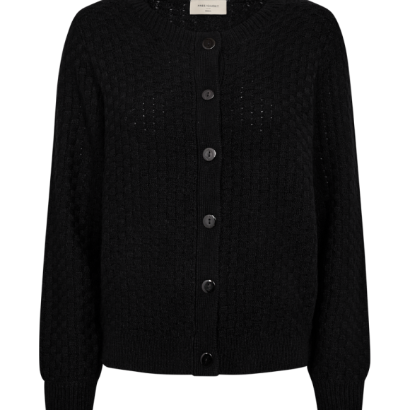 FREEQUENT - BLACK FQJAZZ-CARDIGAN