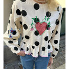 SISSEL EDELBO - BLACK DOT DIANA TOP