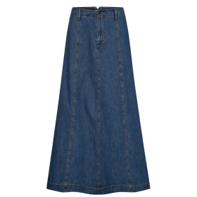FREEQUENT - MED BLUE DENIM GQLISEA-SKIRT