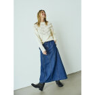FREEQUENT - MED BLUE DENIM GQLISEA-SKIRT