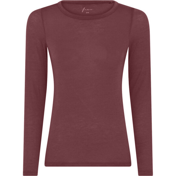 FRAU - RED MAHO LUCCA CASHMERE LS O-N