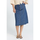 FREEQUENT - MED BLUE DENIM FQLISEA-SKIRT