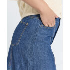 FREEQUENT - MED BLUE DENIM FQLISEA-SKIRT