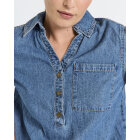 FREEQUENT - MED BLUE DENIM FQLISEA-BLOUSE