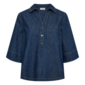 FREEQUENT - MED BLUE DENIM FQLISEA-BLOUSE