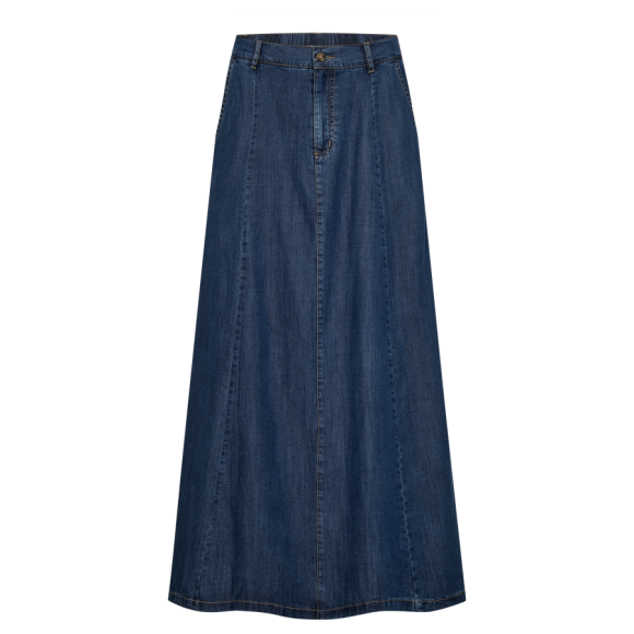 FREEQUENT - MED BLUE DENIM FQWILKE-SKIRT