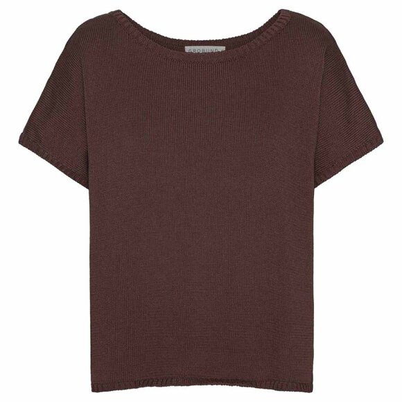 GROBUND - CHOCOLATE MERLE KNIT TEE
