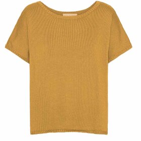 GROBUND - GOLDEN YELLOW MERLE KNIT TEE