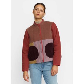 SELFHOOD - BROWN QUILTED PATCHWORK JACKET