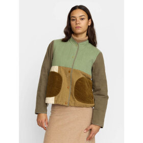 SELFHOOD - ARMY QUILTED PATCHWORK JACKET