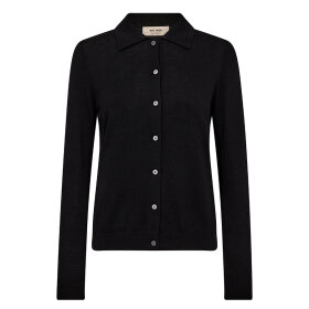 MOS MOSH - BLACK MMRELENA FLIP KNIT CARDI