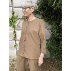 LISELOTTE HORNSTRUP - BOWN/BLACK STRIBE SOLE SHIRT