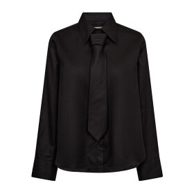 MOS MOSH - BLACK MMAYEN STRIPE SHIRT