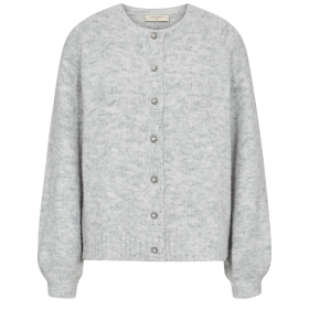 FREEQUENT - LIGHT GREY MEL FQLOUISA-CARDIG