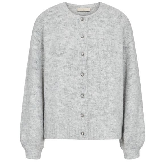 FREEQUENT - LIGHT GREY MEL FQLOUISA-CARDIG