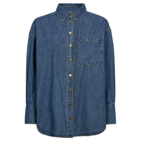 FREEQUENT - MED BLUE DENIM FQLISEA-SHIRT