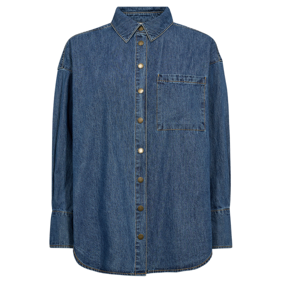 FREEQUENT - MED BLUE DENIM FQLISEA-SHIRT