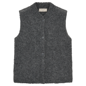 FREEQUENT - DARK GREY MEL FQJUMP-WAISTCOAT