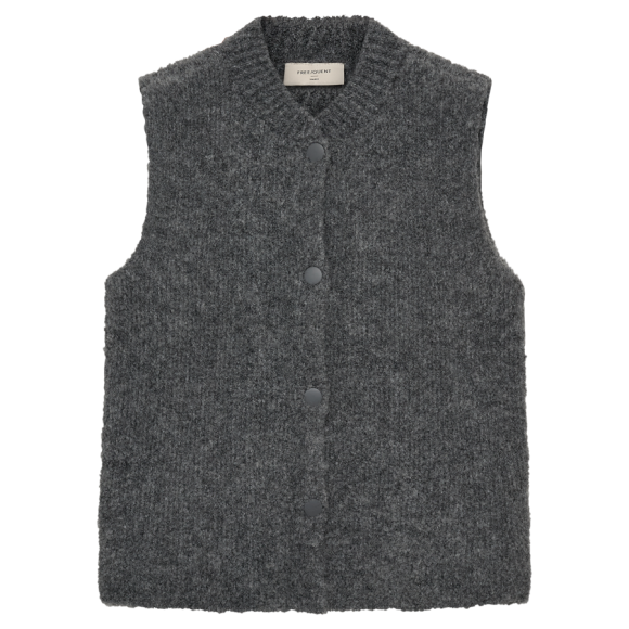 FREEQUENT - DARK GREY MEL FQJUMP-WAISTCOAT