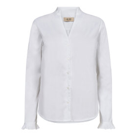 MOS MOSH - WHITE MMHASSIE PLEAT SHIRT