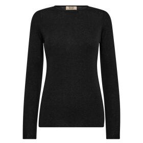 MOS MOSH - BLACK MMBOUCH O-NECK KNIT