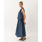 LOLLYS LAUNDRY - DARK BLUE AKANELL MAXI SKIRT