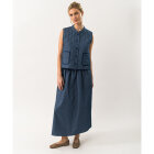LOLLYS LAUNDRY - DARK BLUE AKANELL MAXI SKIRT