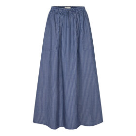 LOLLYS LAUNDRY - DARK BLUE AKANELL MAXI SKIRT