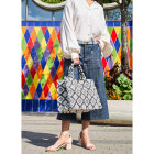 BLACK COLOUR - ARGYLE BLACK BCDEX BOUCLE BAG
