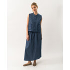 LOLLYS LAUNDRY - DARK BLUE CAIROLL QUILTED VEST