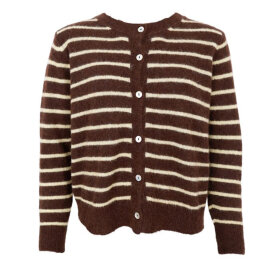 BLACK COLOUR - MOCCA BCDELL STRIPED KNIT CARD