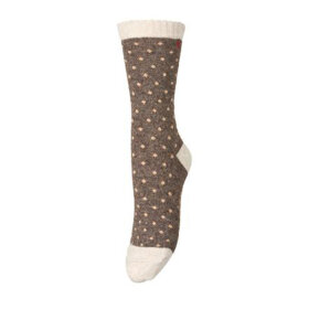 BECKSÖNDERGAARD - Pine Bark Dotted Wola Sock