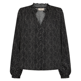 FREEQUENT - BLACK W MOON FQADNEY-BLOUSE FREEQUENT - BLACK W MOON FQADNEY-BLOUSE