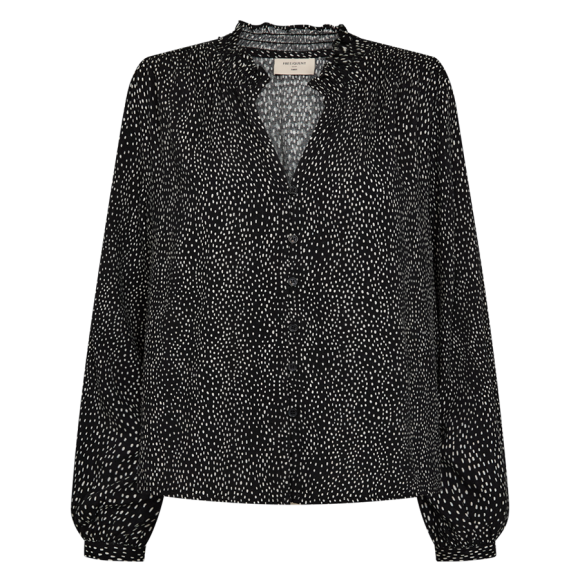 FREEQUENT - BLACK W MOON FQADNEY-BLOUSE FREEQUENT - BLACK W MOON FQADNEY-BLOUSE