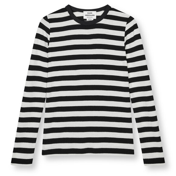 MADS NØRGAARD - BLACK/VAN FINE WOOL SHARON KNI
