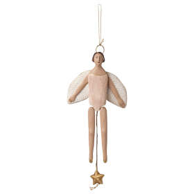 MAILEG - Rosa Engle sprællemand m/glori