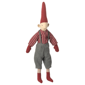 MAILEG - Nisse str. 2 Dreng Rød skjorte